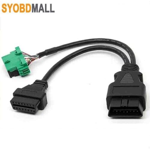 Male 16pin Convert 2Famale 16pin Adapter Cable OBD2 Connecting Extension Cord Car Universal Interface Plug For Citroen/Peugeot