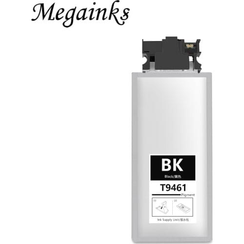 T9461 170ML BK cartridges For Epson WorkForce Pro WF C5290 C5790 printer ink bag with chip and pigment ink