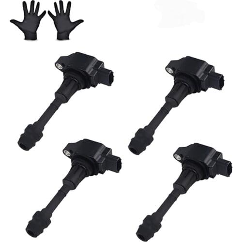 4 PCS 22448-ED000 22448-JA00A 22448-JA00C Ignition Coil Fit For Infiniti Nissan Altima Sentra Rogue-1.6L 1.8L 2.0L 2.5L