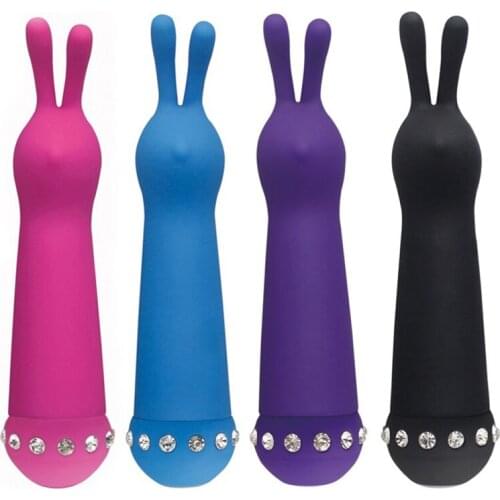 Rabbit Dildo G-Spot Vibrator Sex Toy For Woman AV Stick Massager Female Masturbators Anal Clitoris Stimulator Sex Tool for Adult