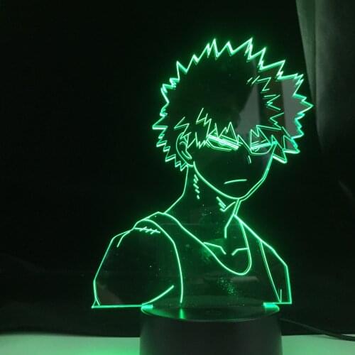 Bakugo-chill-anime-lamp-my-hero-academia Anime Lamp for Bedroom Decor Night Light Kids Birthday Gift Dropshipping
