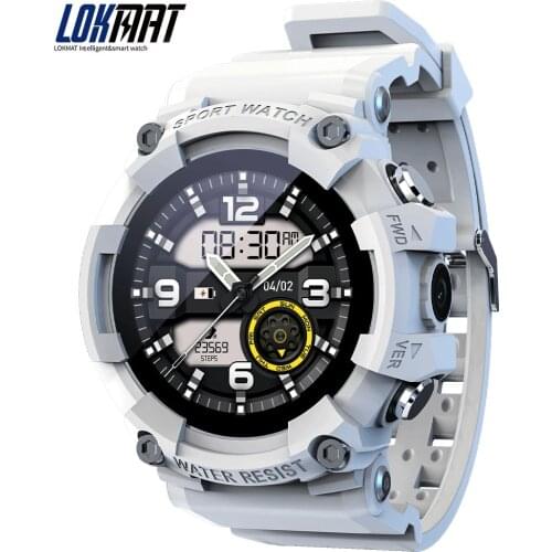 LOKMAT SKY Full Touch Screen Camera Smart Watch Call Watches Sport Fitness Tracker Bluetooth One-Key Emergency SOS 4G Watch