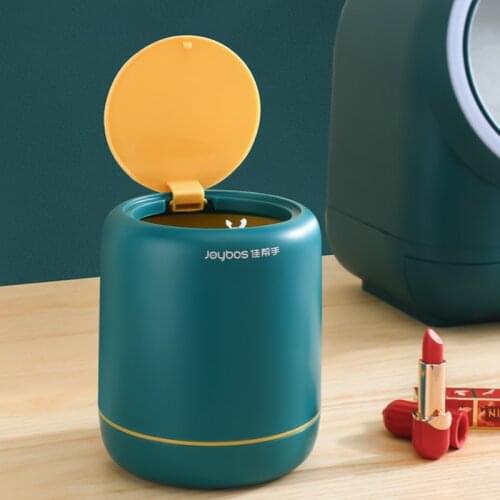 Mini Small Desktop Waste Bin household with lid small mini table small paper basket Garbage Can Office Table Dustbin Basket