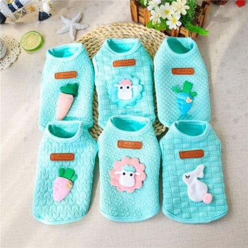 Fashiion Cute Cat Dog Tshirt Soft Puppy Dogs Clothes Cute Pet Dog Clothes Cartoon Pet Clothing Cat Vests for Small Pets Gift