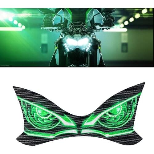 Motorcycle 3D Front Fairing Headlight Guard Head Light Transmission Protection Sticker For Z900 Z 900 2017 2018 2019