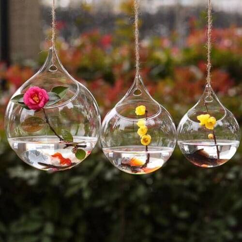 2016 new Handmade hanging dual-purpose Mini fishbowl hydroponic vase new special offer