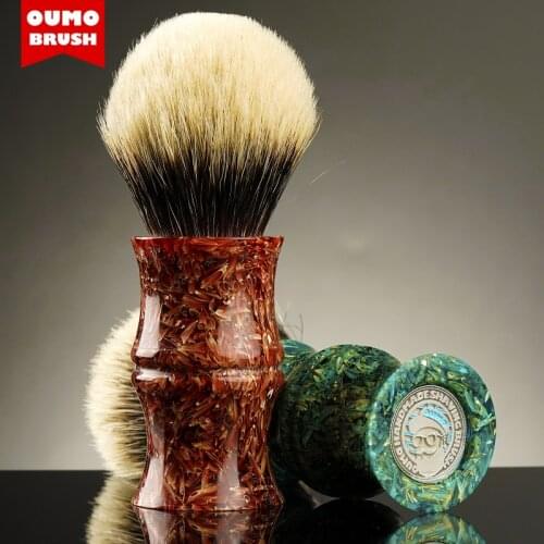 OUMOBRUSH - Manchester Rice husk bamboo shaving brush handle