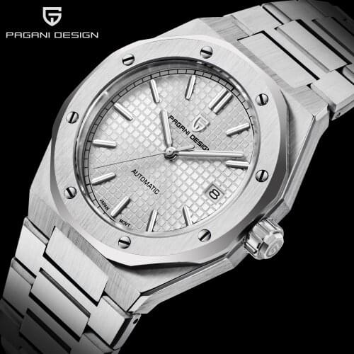 PAGANI Design 2021 New Automatic Mechanical Mens Watches Stainless Steel SAPPHIRE CRYSTAL 100M Waterproof Watches NH35A Relogio