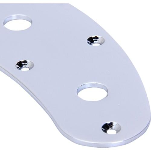 Guitar Switch Control Plate Curved BARE 8 Hole 3 Pot Stingray Musicman Jazz Bass