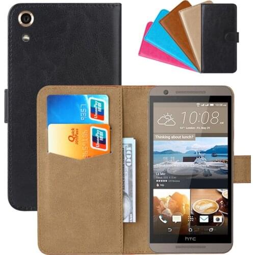 Luxury Wallet Case For HTC One E9s PU Leather Retro Flip Cover Magnetic Fashion Cases Strap