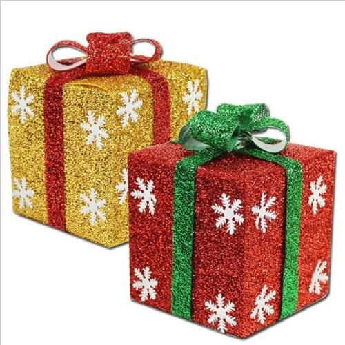 Christmas Gift Box Decoration Gift Box for Hotel Bar Shopping Mall Holiday Decorations Christmas Gift Ornaments