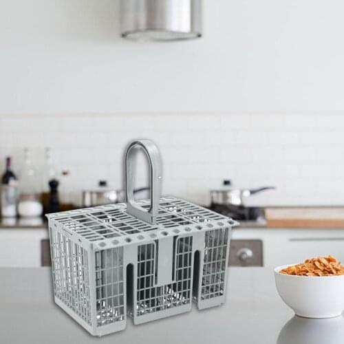 Universal Dishwasher Cutlery Basket Dishwasher Cage Parts Plastic Replacement Rack Cutlery Holder Cooking Utensils Fits For Dish
