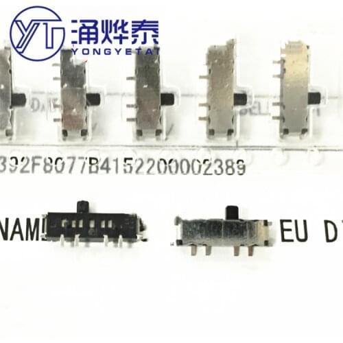 YYT 10PCS SSSS810201 SMD toggle switch 2-position 8-pin sliding switch