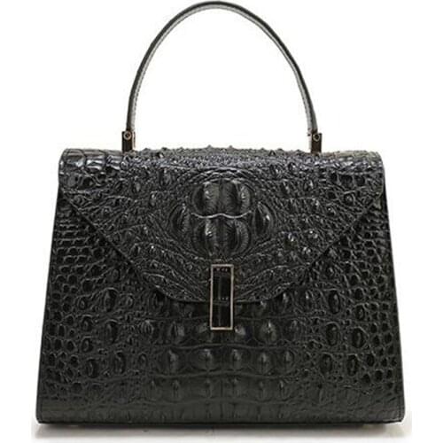 2021 New Trend Real Cowhide Handbag luxury handbag high quality fashion lady messenger shoulder bag crocodile leather handbag