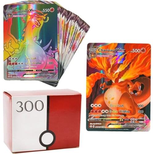 Pokemons GX card Shining TAKARA TOMY TAG TEAM VAMX Cards Game Battle Carte Trading Children Toy