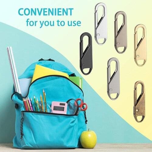 8Pcs Fashion Metal Zipper Head Zipper Lightning Repair Kits Zipper Pull for Zipper Slider DIY Sewing Craft Sewing Kits Metal Zip