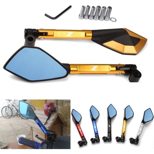 For kawasaki Z900 Z1000 Z800 Z750 Z650 Z300 Z250 Z125 Z400 Motorcycle CNC Aluminum Mirrors Moto Rearview Mirrors Side Mirrorsr