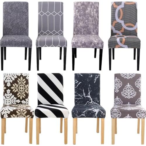 Chair Cover Spandex Kitchen Slipcover Removable Anti-dirty Seat Cover for Banquet Wedding Dinner Restaurant housse de chaise 1PC