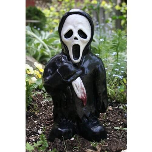 Halloween Garden Gnomes Figurines Polyresin Figurines DIY Garden Home Decoration