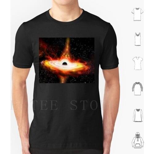 Quasar Pattern T Shirt Men Cotton Stars Pretty Cool Black Hole Sun Planets Interstellar Colorful Boys And Girls The Galaxy The