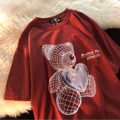 European American Style Women T shirt High Quality Short Sleeve O Neck Tee shirt Femme Casual Loose Female T-shirt