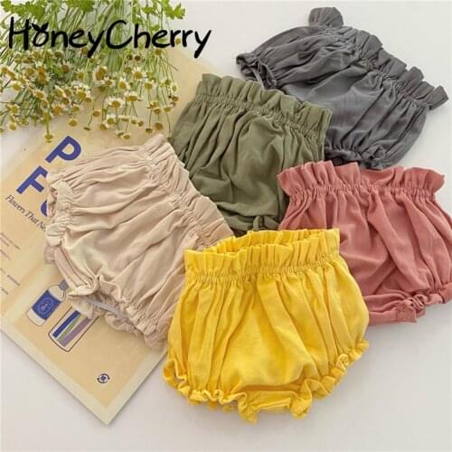 Baby baby cotton big PP shorts bread pants pumpkin pants multicolor shorts toddler girl soft shorts