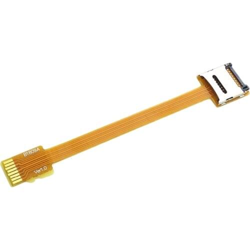 Micro-Sd Tf Memory Card Kit Male To Female Extension Soft Flat Fpc Cable Extender 10Cm