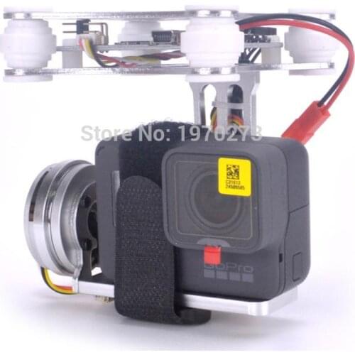 Lightweight Gopro3 4 2-Axis Brushless Gimbal Board with Sensor & 2804 140kv Motor free debug for Gopro hero session RC FPV Quad
