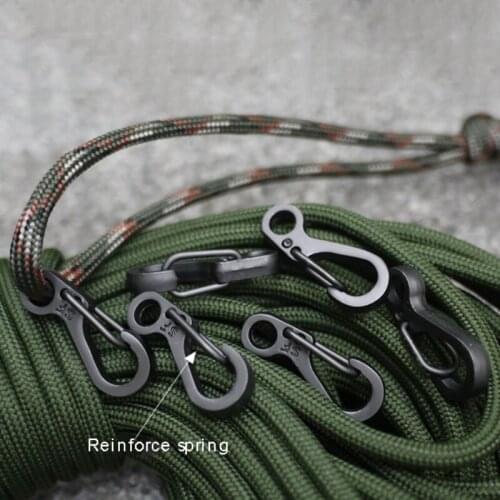 Mini-type Alloy Keychains Keyrings Carabiner Metal Hanging Buckle Snap Spring Clips Hook Camping Hiking Keychain Clip Key Chain