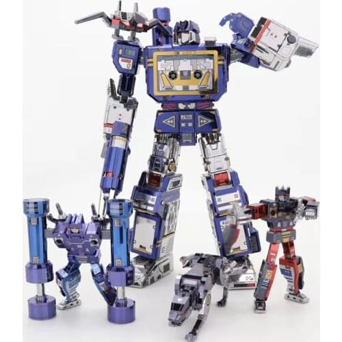 MMZ MODEL MU 3D metal puzzle Soundwave G1 Parts Replaceable DIY Assemble Puzzle Laser Cut Jigsaw Building Toy YM-L047 for Gift