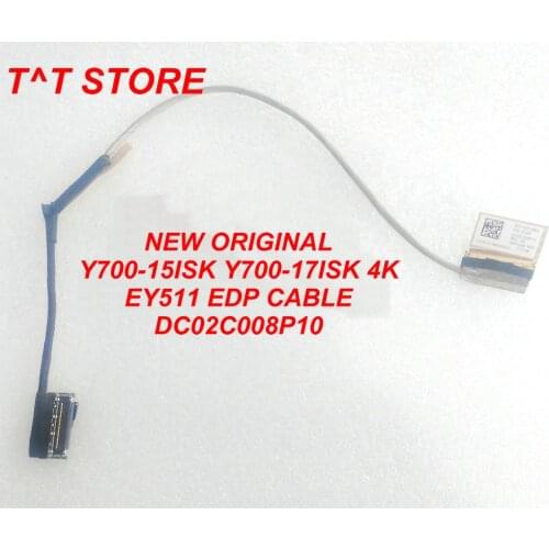 New original for Y700-15ISK Y700-17ISK laptop LCD LED LVDS EDP SCREEN CABLE BY511 I_N UHD 4K DC02C008P10 test good free shipping