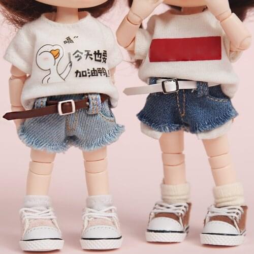 Ob11 baby clothes ob11 pants Denim shorts obitsu11 1/12 bjd Molly PICCODO GSC body bjd doll clothes Doll accessories