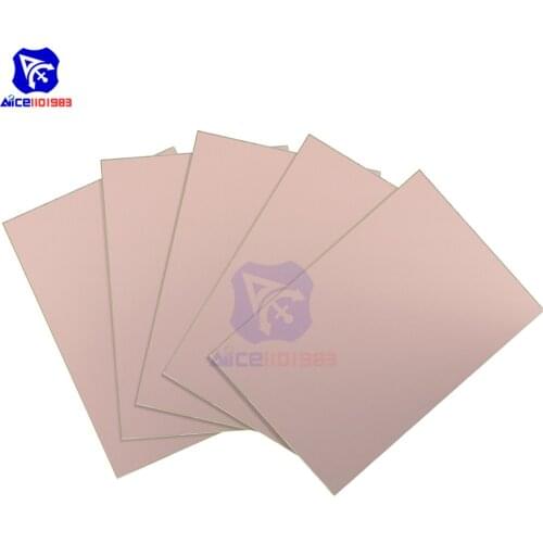 Diymore 5PCS/Lot 10x15cm Single Sided PCB Prototyping Board Copper Clad Laminate PCB Printed Circuit Board FR4