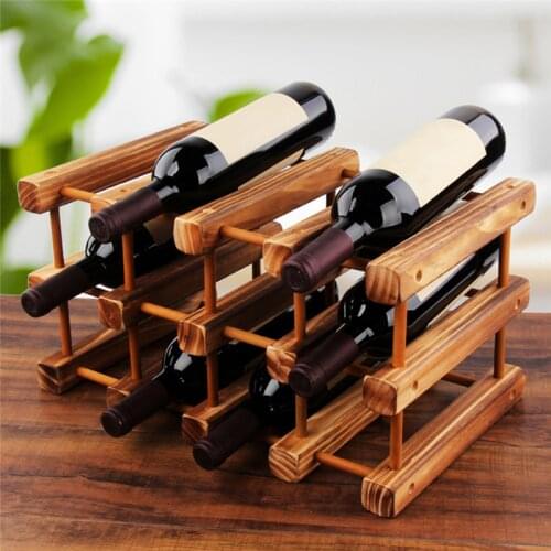 Practical Beer Display Rack Retro Wooden Fashion And Elegant Bar Wooden Wine Bottle Display Cabinet Rack Wine Shelf Display Bar