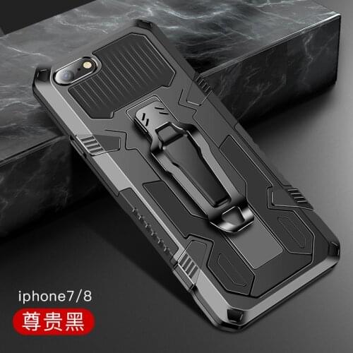 Shockproof Armor Case For iPhone 8 Plus Case Stand Holder Belt Clip Holster Cover For iPhone 7 iPhone7 7plus iPhone8 8plus 7G 8G