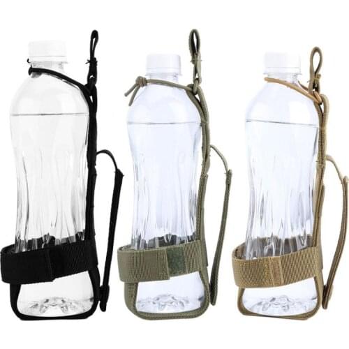 3 Colors Outdoor Tactics Military Water Bottle Bag Holder Pouch Kettle Carrier Nylon Waist Belt Water Bottle Holder Bags