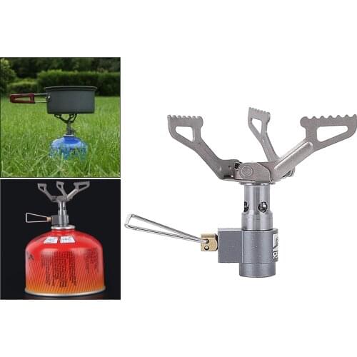 Ultralight Outdoor Cooking Burner Mini Portable Copper Camping Gas for Hiking Fishing Backpacking Equipment