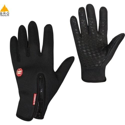 HOT Winter Gloves Fleece Thermal Cycling Glove Road Bike Winter MTB MX Man Tactical Gloves Skiing Sports Gloves for Bicycle