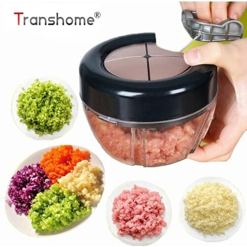 Transhome Quick Garlic Chopper Hand Speedy Vegetable Chopped Carrot Shredders Manual Meat Grinders Vegetable Tool Kitchen Gadget