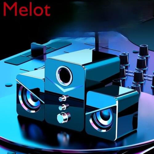 Computer Audio Home Desktop Notebook Universal Mini Speaker Wired Desktop Super Dynamic Bass Boost Speaker