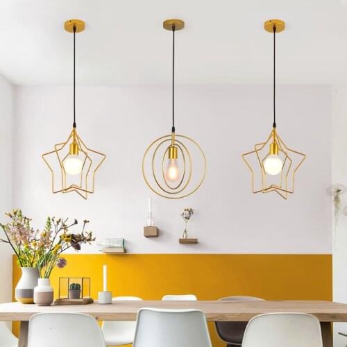 Vintage LED Wood pendant light Art dining room modern hang lamp E27 nordic pendant lights living room restaurants bar droplight