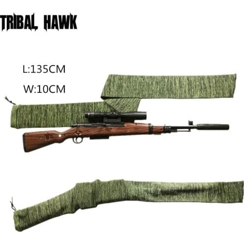 Airsoft Rifle Gun Socks 54"/14" Silicone Treated Tactical Hunting Shooting Gun Protector Cover Holster Fishing Rod Sleeve Case