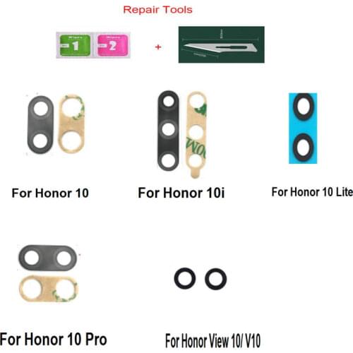 2/PCS New For Huawei Honor 10i 20i 20 Lite Pro 20S Back Camera Glass Lens Rear Camera Glass With Adhesive Sticker Glue