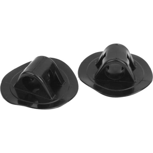 2pc Durable Engine Motor Stand Holder Mounting Bracket Clips for Kayak Boat Fishing Canoe Dinghy Black