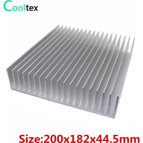 200x182x44.5mm DIY Aluminum HeatSink Extruded Heat Sink large radiator for LED Electronic Chip Power Amplifier COOLER cooling