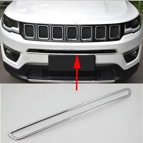 2017 2018 ABS Chrome Front Grill Grille Lower Cover Trim 1pc