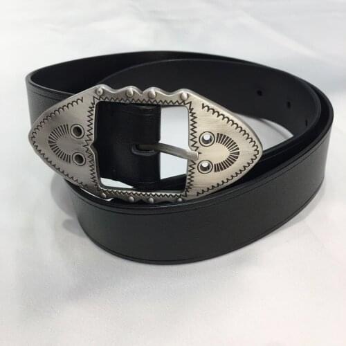 2021 Black COWHIDE Leather Belt SILVER Metal Buckle Fashion Ladies Belt Autumn Winter