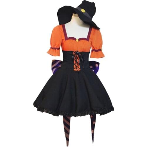 2017 My Hero Academia Cosplay Ochaco Uraraka Costume Halloween Witch Cosplay Costumes Christams Party Suits Woman Party Dress
