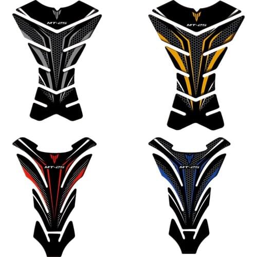3D Carbon-look Motorcycle Tank Pad Protector Decal Stickers Case for YAMAHA MT25 MT-25