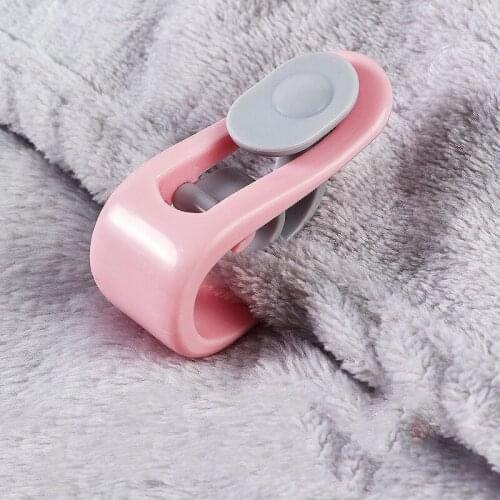 6PCS Slip-Resistant Clip Safety without needle buckle design Plastic Clamp Bed Sheet Duvet blanket curtain Fastener Device